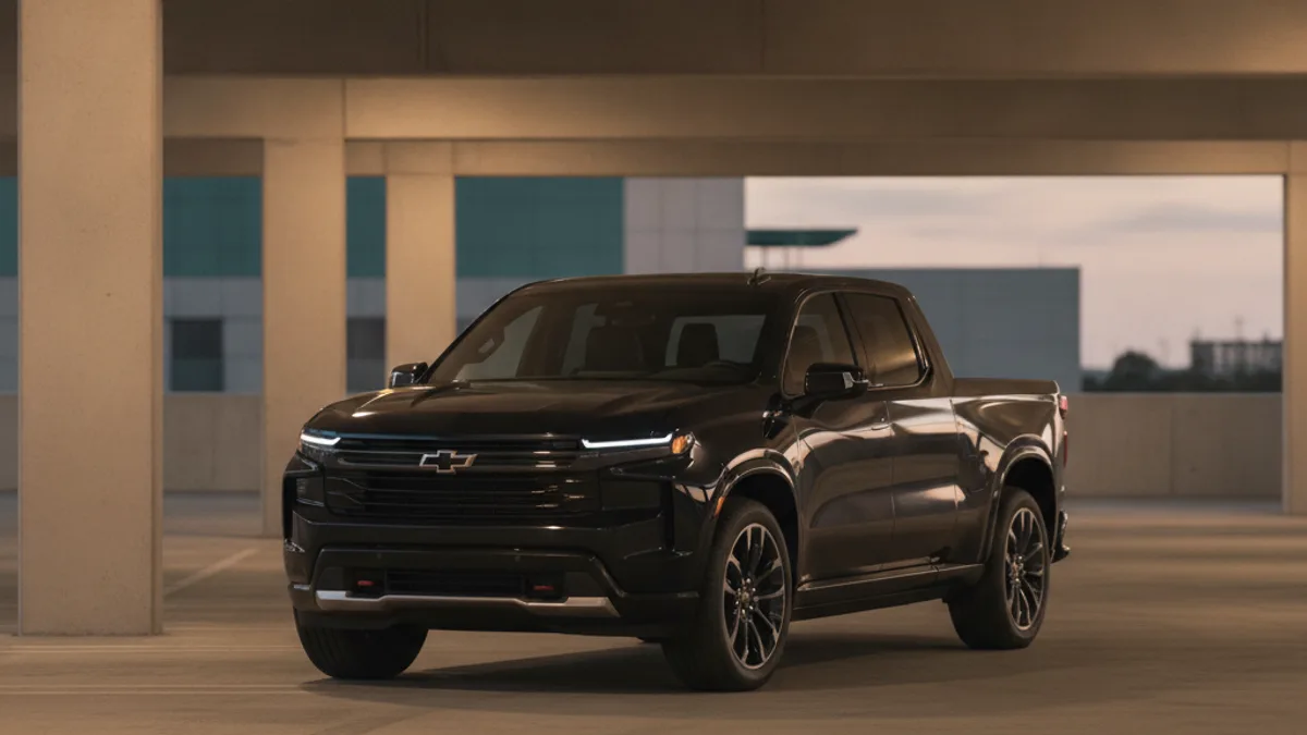 A Chevy Silverado EV at night with a dark cabin and no dash lights, showing a truck that will not start